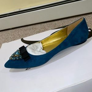 Nine West blue suede flats